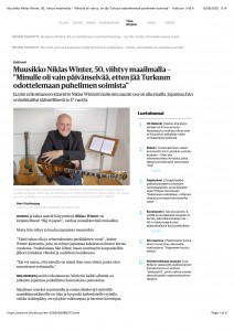 Muusikko Niklas Winter, 50, Kulttuuri | HS.fi